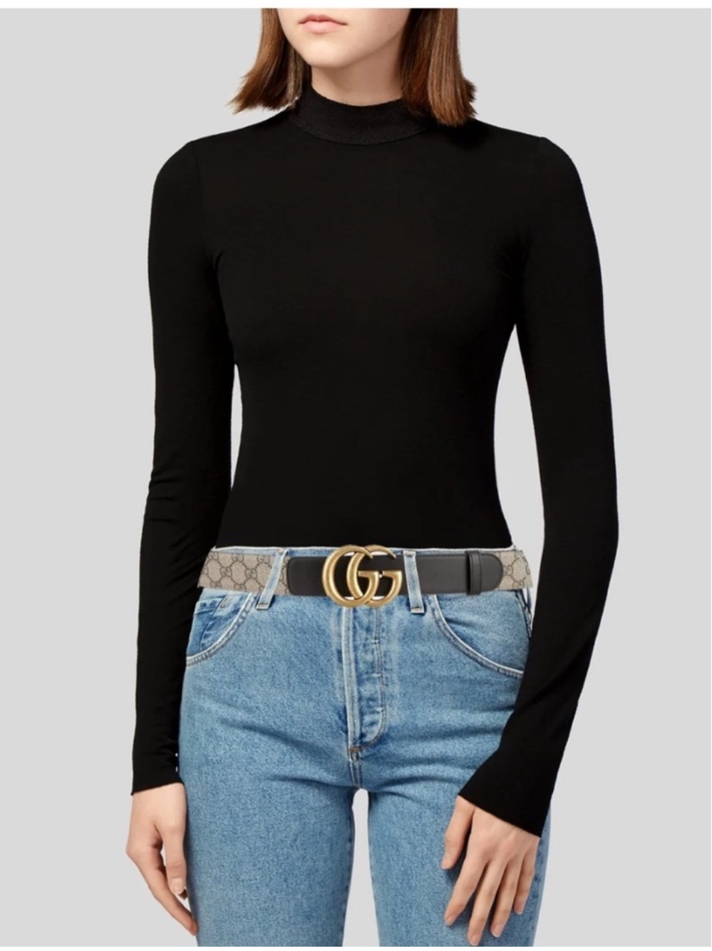 Gucci Gucci monogram belt wide